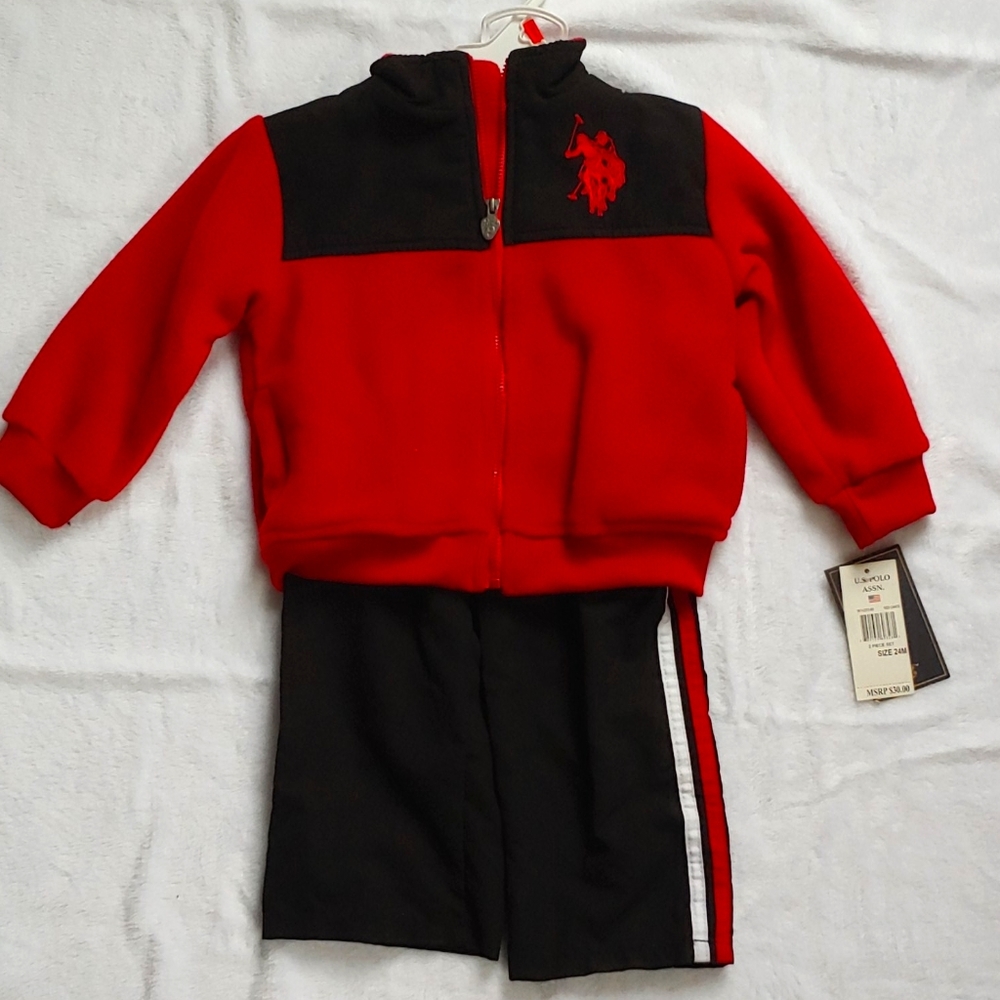 NWT Polo Boys 2 piece jacket and pants set